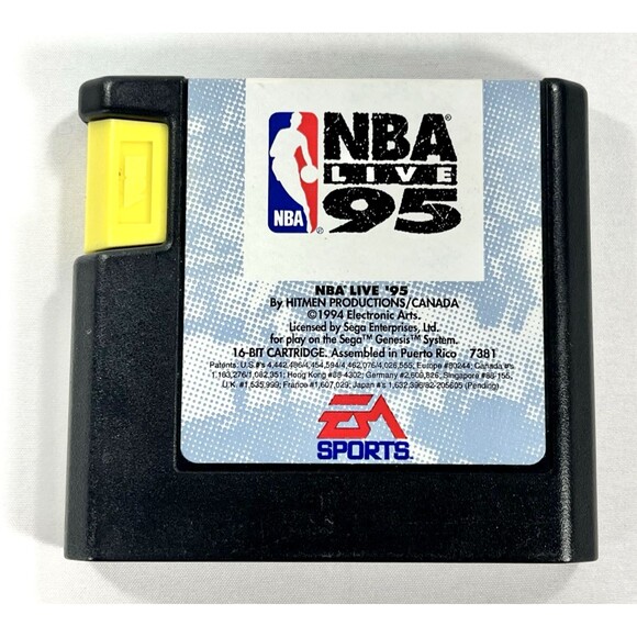 NBA Live 95 Sega Genesis 1994 Electronic Arts Vintage Cartridge Only Tested - Picture 1 of 6